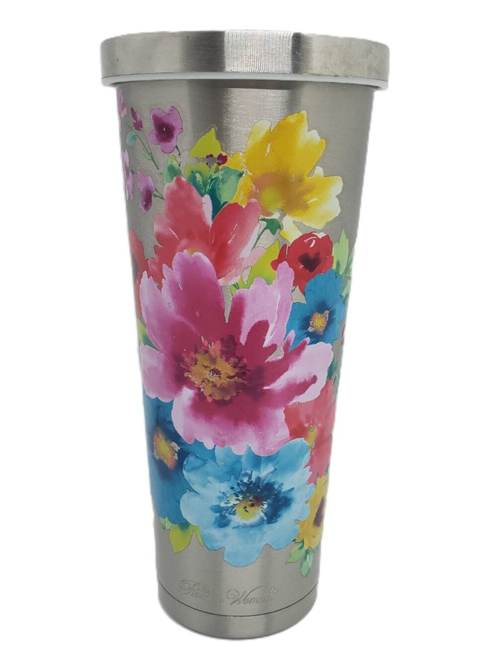 Pioneer Woman Large 24oz Breezy Floral Stainless Steel Double Wall Tumbler Cup